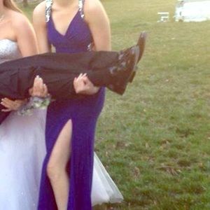 Royal blue prom dress